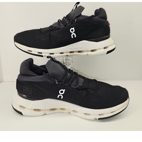 On Running Black and White Sneakers - Picture 3 of 9